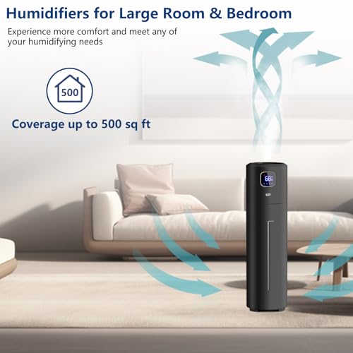 KZF 9L Humidifiers for Bedroom Large Room | Cool Mist, Top Fill