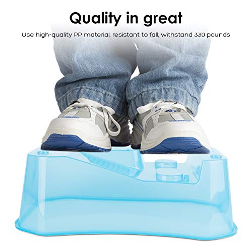 Small Turtle Tank with Multi-Function Areas | Easy Assembly, Ideal for Small Turtles & Reptiles, Includes Plastic Tree, Includes Fishing Net - color: Blue