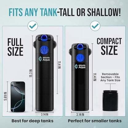 55 Gallon Fish Tank Filter to 100 Gallon Fish Tank Filter | Silent Fish Tank Filter | Large Fish Tank Filter | Submersible Aquarium Filter, 75 Gallon Fish Tank Filter, In Tank Aquarium Filter - size: 55 to 100 Gallons