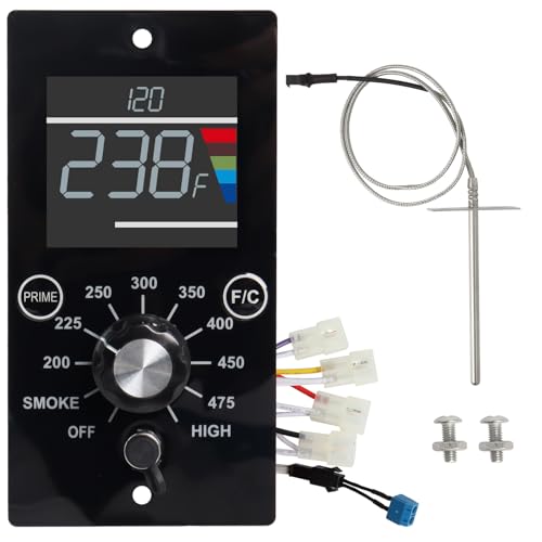Upgrade Digital Control Board Kit Compatible with Pit Boss Pellet Grills | Mahogany 150PPS BBQ Replacement Panel, Temperature Controller, RTD Sensor Probe, Grill Repair Parts, Digital Display Upgrade - style: Compatible with Pit Boss Table Top Pellet