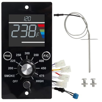 Upgrade Digital Control Board Kit Compatible with Pit Boss Pellet Grills | Mahogany 150PPS BBQ Replacement Panel, Temperature Controller, RTD Sensor Probe, Grill Repair Parts, Digital Display Upgrade - style: Compatible with Pit Boss Table Top Pellet