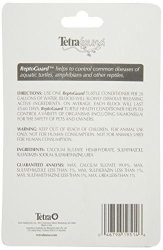 Fluker's Buffet Blend Aquatic Turtle Food, 7.5-Ounce & TetraFauna ReptoGuard Turtle Health Conditioner 3 Count, Slow-Release (19514)