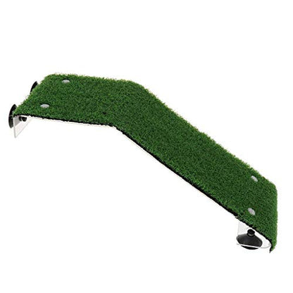 XMHF Artificial Turtle Ladder Basking Platform Aquarium Fish Tank Plastic Grass Animal Reptile Pier Green - size: TL30