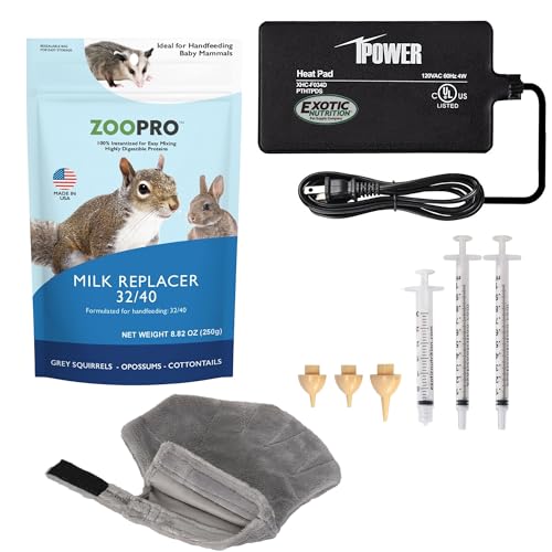 Exotic Nutrition Baby Squirrel Nursing Set (Expanded) - Milk Replacer, Feeding Syringes - size: Expanded