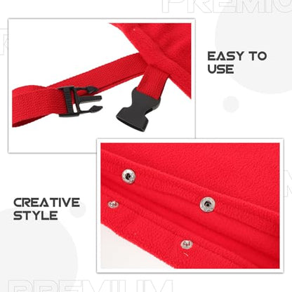BESTonZON Reptile Transport Sling Adjustable Breathable Pet Travel Carrier Bag for Small Animals with Red Exterior Suitable for Bearded Dragons Chameleons Geckos Outdoor Use