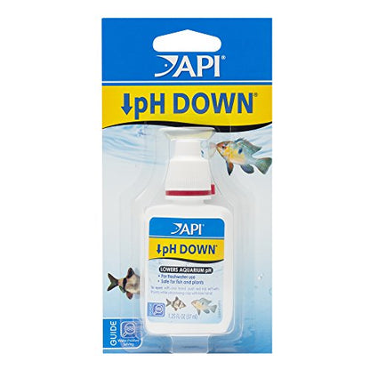 API pH DOWN Freshwater Aquarium Water pH Reducing Solution 1.25-Ounce Bottle - size: 1.25 oz