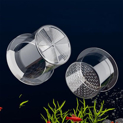 WEAVERBIRD Aquarium Breeder Box, Fish Breeding Box, Acrylic Breeder Isolation Divider Hatching Boxes, Floating Incubation Box, Round Isolation Hatchery Feeding Boxes for Small Fish Fry Hatchery - size: Round