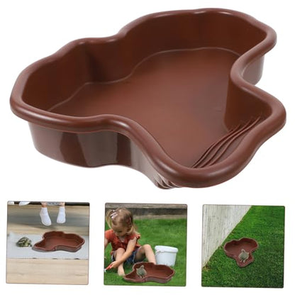 Large Tortoise Bathing Dish Versatile Reptile Water Basin for Turtles and Frogs Durable Design for Comfortable Soaking and Resting Terrariums