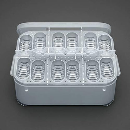 12 Grids Hatch Box Snake Lizard Reptile Egg Tray Boxes Hatching Eggs Device Climbing Pet Tortoise Turtle Incubator Supplies