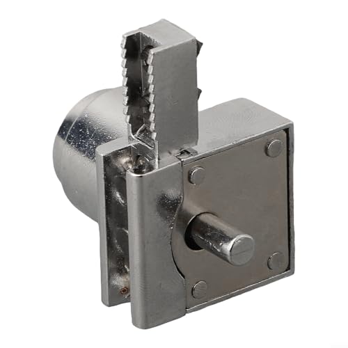 Zinc Alloy Sliding Glass Door Lock Set with Keys for Display Cabinets and Terrariums, Rust-Resistant Hardware for 5-8mm Glass Panels, Installation without Drilling(1PCS) - size: 1 Piece