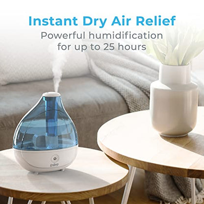 Pure Enrichment MistAire Ultrasonic Cool Mist Humidifier - Quiet Air Humidifier for Bedroom, Nursery, Office, & Indoor Plants - Lasts Up To 25 Hours - size: MistAire (Large)