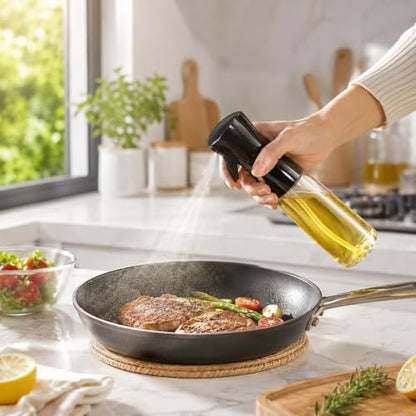 Empty Clear Glass Spray Bottles (black) - color: Black