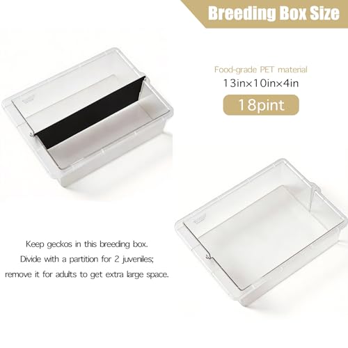 13x10x4 Stackable Reptile Rack Expansion Unit PE Drawer Ventilated Lid | Modular stackable reptile rack expansion 13x10x4, PE sliding drawer, ventilated lid, fits gecko snake ground reptile habitat - size: 13x10x4-add