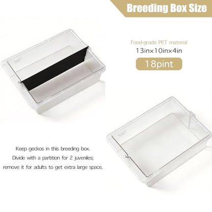 13x10x4 Stackable Reptile Rack Expansion Unit PE Drawer Ventilated Lid | Modular stackable reptile rack expansion 13x10x4, PE sliding drawer, ventilated lid, fits gecko snake ground reptile habitat - size: 13x10x4-add