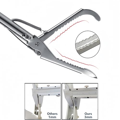 Snake Tong Collapsible Reptile Grabber Rattle Snake Catcher Stainless Steel Wide Jaw Handling Tool with Lock and Comfortable Grip Handle (79inch-200cm - style: 79 inch-Collapsible
