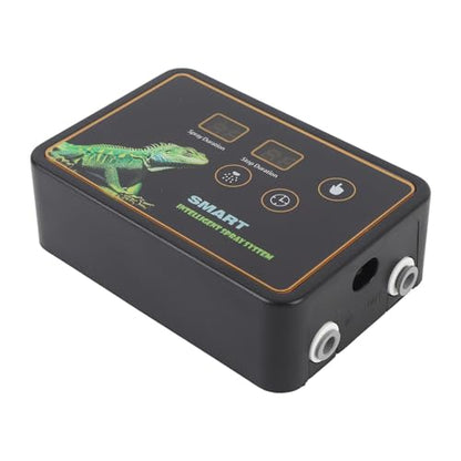 Rainforest Tank Timer Misting System with 360° Adjustable Nozzles, Intelligent Timer for Reptile Mister, Quiet Operation (US Plug)