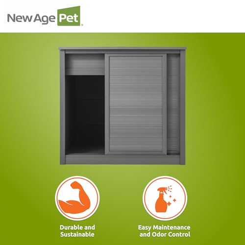 New Age Pet ECOFLEX 30" Small Versa Stand, Standard Height Cabinet for Reptile & Small Animal Habitat, Lounge in Grey - color: Grey, size: Small