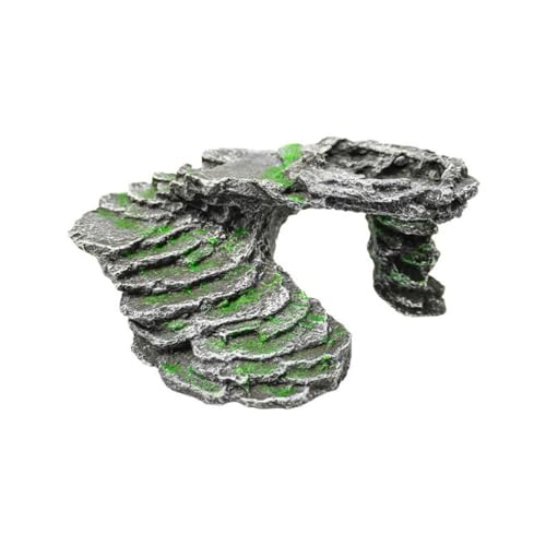 Reptile Hide Cave Turtle Basking Platforms Reptile Terrarium Shale Rock Reptile Habitat Accessories for Aquarium Bearded Dragon