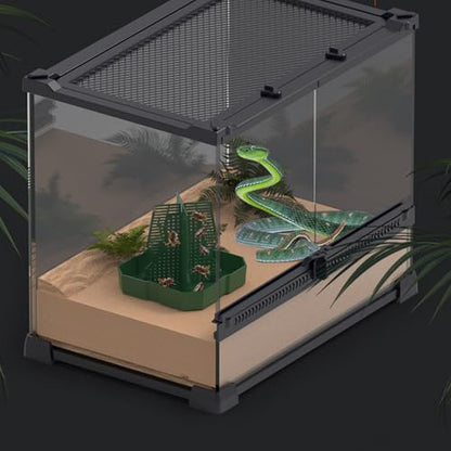Reptiles Food Dish With AntiEscape Design For Bearded Dragons Geckoses Lizards Amphibians In Terrariums Habitats