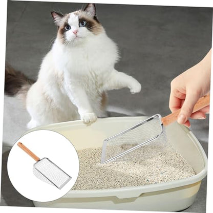 Cat Litter Scoop with Handle Ergonomic Non Slip Design for Easy Waste Cleaning Cat Litter Boxes Durable and Easy to Shovel for Cats and Reptiles