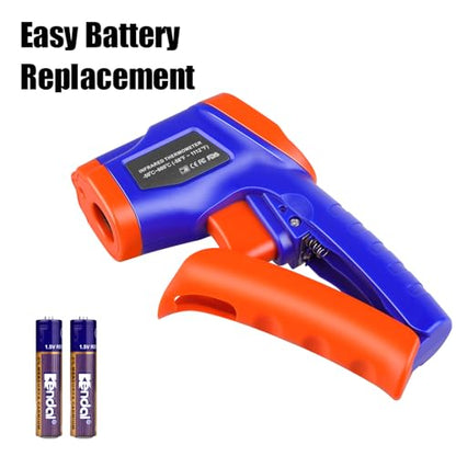 Infrared Thermometer Gun, Non-Contact Laser Thermometer Temperature Gun -58℉ (1112℉/600℃/Blue) - color: 1112℉/600℃/Blue