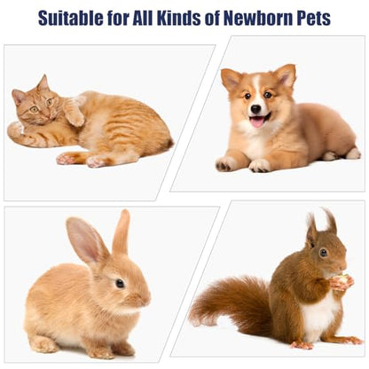REDDOUDOU Newborn Puppy Kitten Small Animal Sterile Mucus Extractor Suction Catheter, Animal Kid Puppy Kitten Tube Feeding Kit 8 FR Red Feeding Tubes with 20ml Syringes and Bulb Aspirator