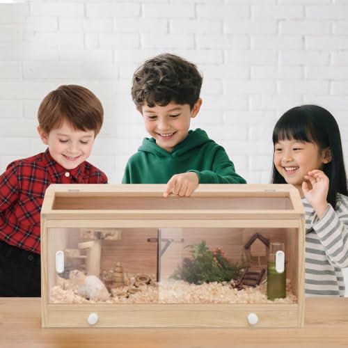 Wooden Chicken Brooder Box with Heating Plate Brooder Heater for Chick Brooder Indoor 32x16x18'' Accommodates Up to 15 Chicks Ideal for Chickens Ducks Quails Hamsters Lizards - size: 31.5 x15.7 x18''