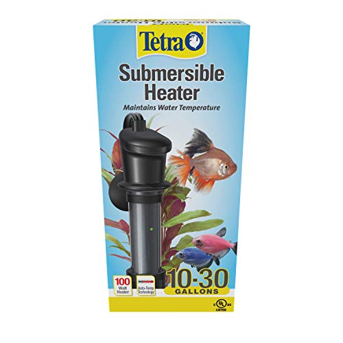 Tetra 100W Submersible Aquarium Heater For 10-30 Gallon Fish Tanks | Automatic Thermostat Keeps Water At 78 Degrees, Easy To Use - Attaches To Aquarium Wall, Heat & Shock Resistant - size: 10-30 Gallon
