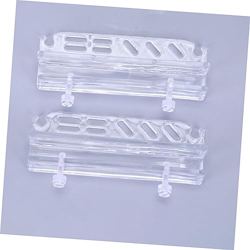 Aquarium Tool Holder Acrylic Fish Tank Wall Organizer for Scissors Tweezers and Cleaning Tools Convenient Storage Rack for Aquatic Plants and Accessories