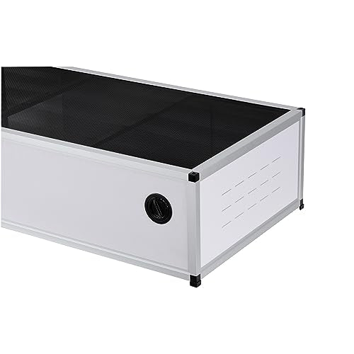 Versatile PVC Reptile Cabinet with Acrylic/PVC Door Options - Large Reptile Terrarium 48 * 24 * 12 inch Ideal for Snake Cage or Multi-Functional Enclosure (12-Inches Height)