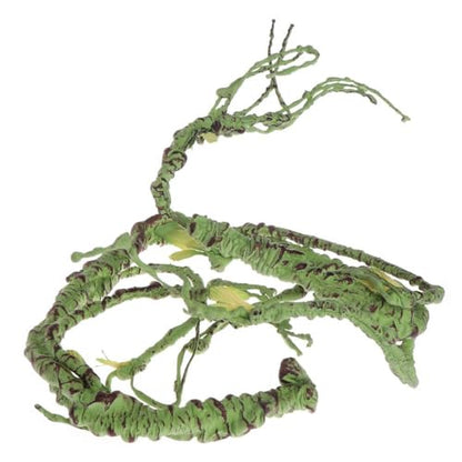 PINVNBY Flexible Bend-A-Branch Jungle Vines Pet Habitat Decor Reptile Plants Terrarium for Lizard, Frogs, Snakes and More Reptiles Climbing (Fat: 43.31 x 0.79 Inch) - size: 1PCS