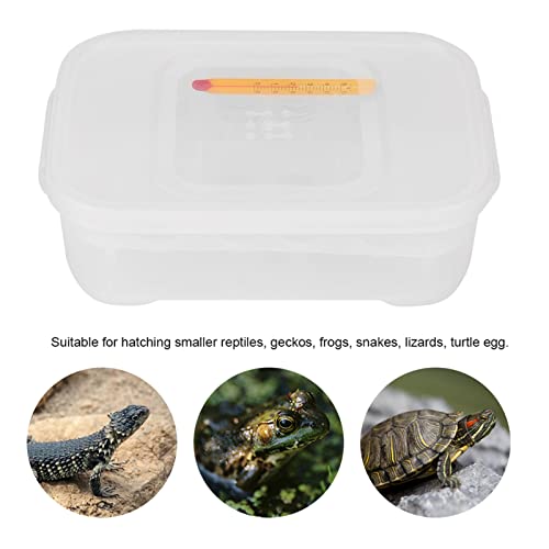 Reptile Incubator - 12 Holes tile Egg Incubation Tray with Thermometer for Hatching Smaller tiles - tile Breeding Box for Tortoise, , Lizard, and Snake Eggs