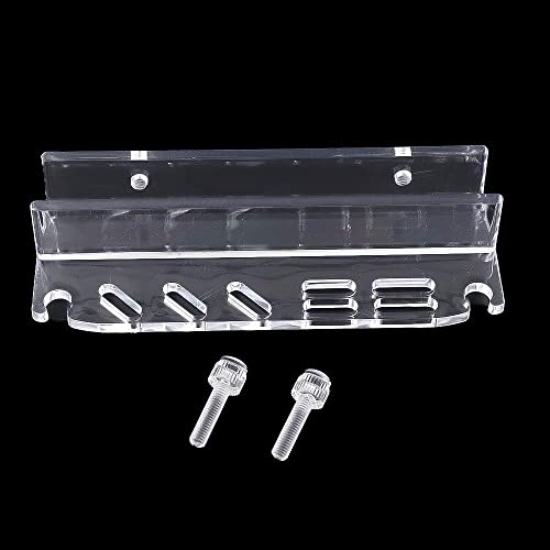 Vctitil Aquarium Plant Tools Holder Aquarium Tank Tool Acrylic Holder Grass Maintenance Tool Storage Rack for Tweezer Scraper Scissor Cleaning Tool