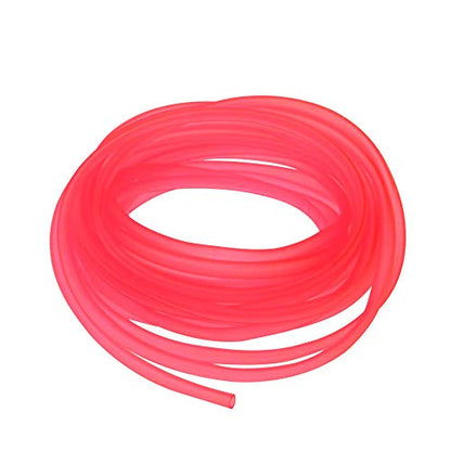 Airline Tubing for Aquarium 16.4 Feet Rubber Fish Tank Air Tubing Standard Colorful Aquarium Hose for Air Pump Black Yellow Green Red Blue (Red) - color: Red