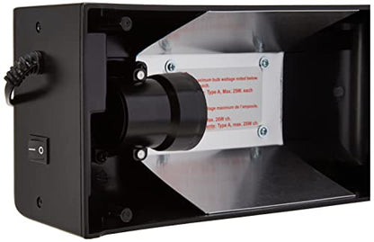 Hagen Exo Terra Mini Compact Incandescent Light Fixture, Black | For Exo Terra Glass Terrariums, PT2600/PT2602, Measures 11.8” x 3.5” x 5.9”