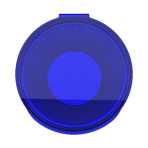 60 Dram CR Plastic Packaging Pop Top Containers - Child Resistant Travel Holder Vial Bottles - 75 qty (Translucent Blue) - color: Translucent Blue