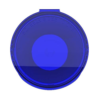 60 Dram CR Plastic Packaging Pop Top Containers - Child Resistant Travel Holder Vial Bottles - 75 qty (Translucent Blue) - color: Translucent Blue