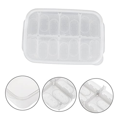 Happyyami 1pack Compartments for Hatching Lizards Geckos and Turtles Lightweight and Easy to Clean Breeding Box for Reptile Eggs - color: White