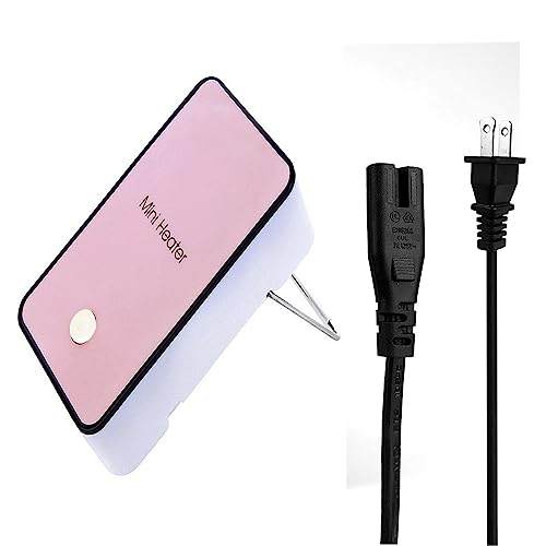 Safety Energy-saving Heater Mini Portable Electric Fan Heater Air Warmer | for Room Office Desktop (Pink) - color: Pink