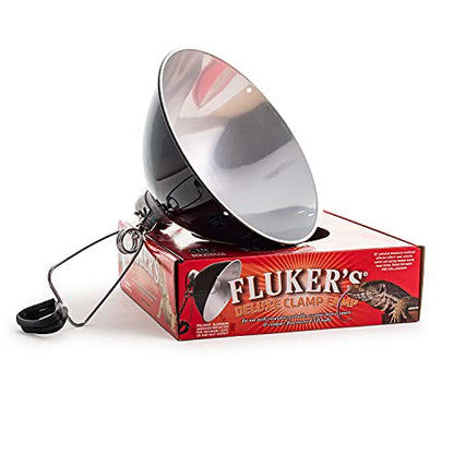 Fluker's Repta-Clamp Lamp, Heavy Duty Clamp Light For Reptile Tanks and Terrariums, UL/CUL Approved, Great for Reptile Basking, 250-Watt Maximum with On/Off Switch, 10" - size: 10-Inches
