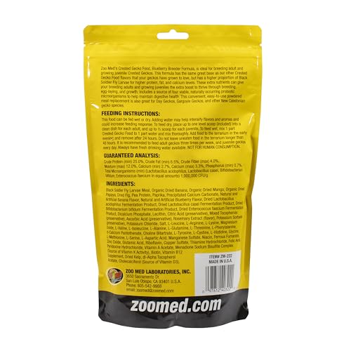 Zoo Med Crested Gecko Food - Blueberry Breeder - 1 lb