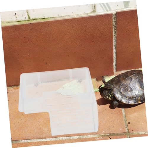 Abaodam Turtle Basking Platform for Reptiles Resting Terrace with Climbing Ramp for Water Turtles Frogs and Lizards Multi Functional Aquarium Decoration and Reptile Tank