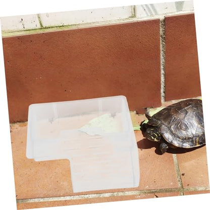 Abaodam Turtle Basking Platform for Reptiles Resting Terrace with Climbing Ramp for Water Turtles Frogs and Lizards Multi Functional Aquarium Decoration and Reptile Tank