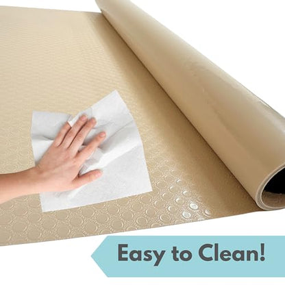 Reptile Tank Liner, 17.7" x 59", Bearded Dragon Gecko, Beige | Easily cut to fit 40 gallon tank, 20 gallon and more, Waterproof, Stain-Resistant, Terrarium Mat Substrate Carpet Bedding - color: Beige