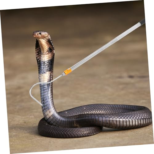 Stainless Steel Telescopic Snake Catcher Hook Retractable Adjustable Length Reptile Handling Tool for Safe Catching and Snake Control