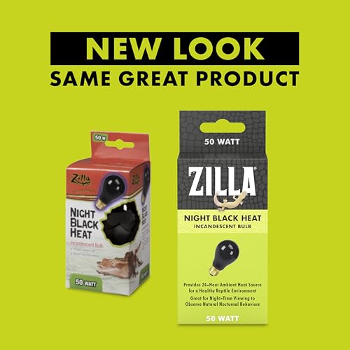 Zilla Incandescent Bulb, Night Black, Ideal for Nocturnal Reptile Species - size: 50 Watts, style: Night Black