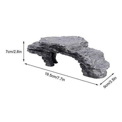 Reptile Ramp Basking Rock, Basking for Aquatic Turtles, Reptile Hides and Caves for pet, Rocks for Reptile Terrarium, Resting Terrace Tortoise Climbing