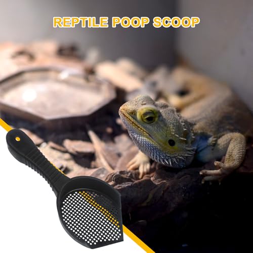 Litter Box Scooper Multifunctional Easy Use Litter Cleaner Corner | Cat Scoop Reptile Terrarium Bedding Substrate for Lizard, Snakes, Hedgehog, Turtle, Cat