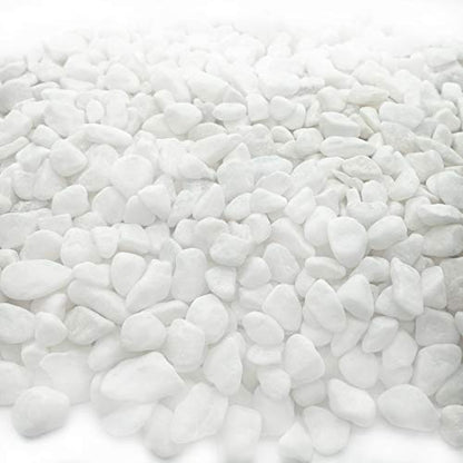 Aquarium Decorative Sands White Gravel Pebbles, 2 Pounds | Fit for Aquariums, Succulent Plants, Terrarium Landscape