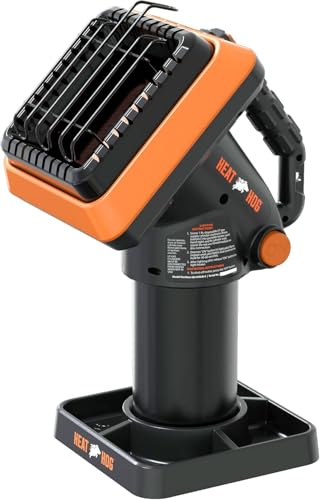 Heat Hog 4,000 BTU Portable Propane Radiant Space Heater, Indoor, Outdoor, Garage, Camping, Outdoor Sports, Boating, RVs, Angled Design, Gas Powered - size: 4,000 BTU
